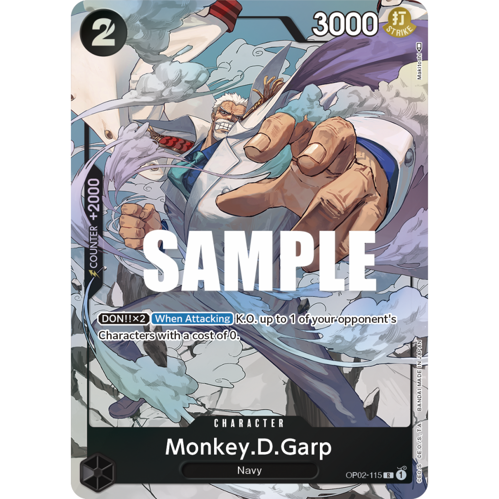 Monkey.D.Garp: Carte One Piece PARAMOUNT WAR [OP02] N°OP02-115