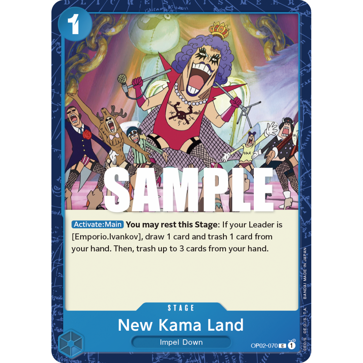 New Kama Land: Carte One Piece PARAMOUNT WAR [OP02] N°OP02-070