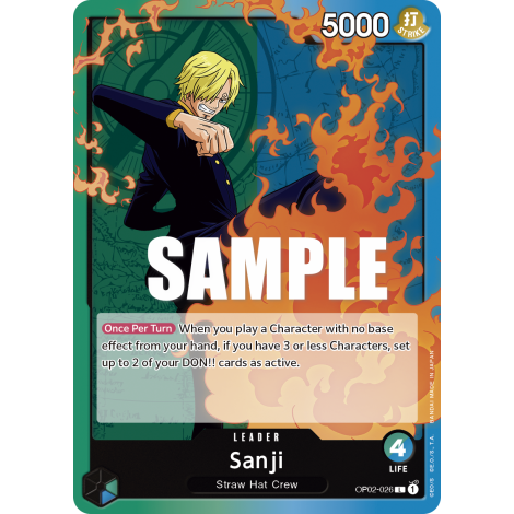 Sanji: Carte One Piece PARAMOUNT WAR [OP02] N°OP02-026