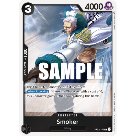 Smoker: Carte One Piece PARAMOUNT WAR [OP02] N°OP02-102