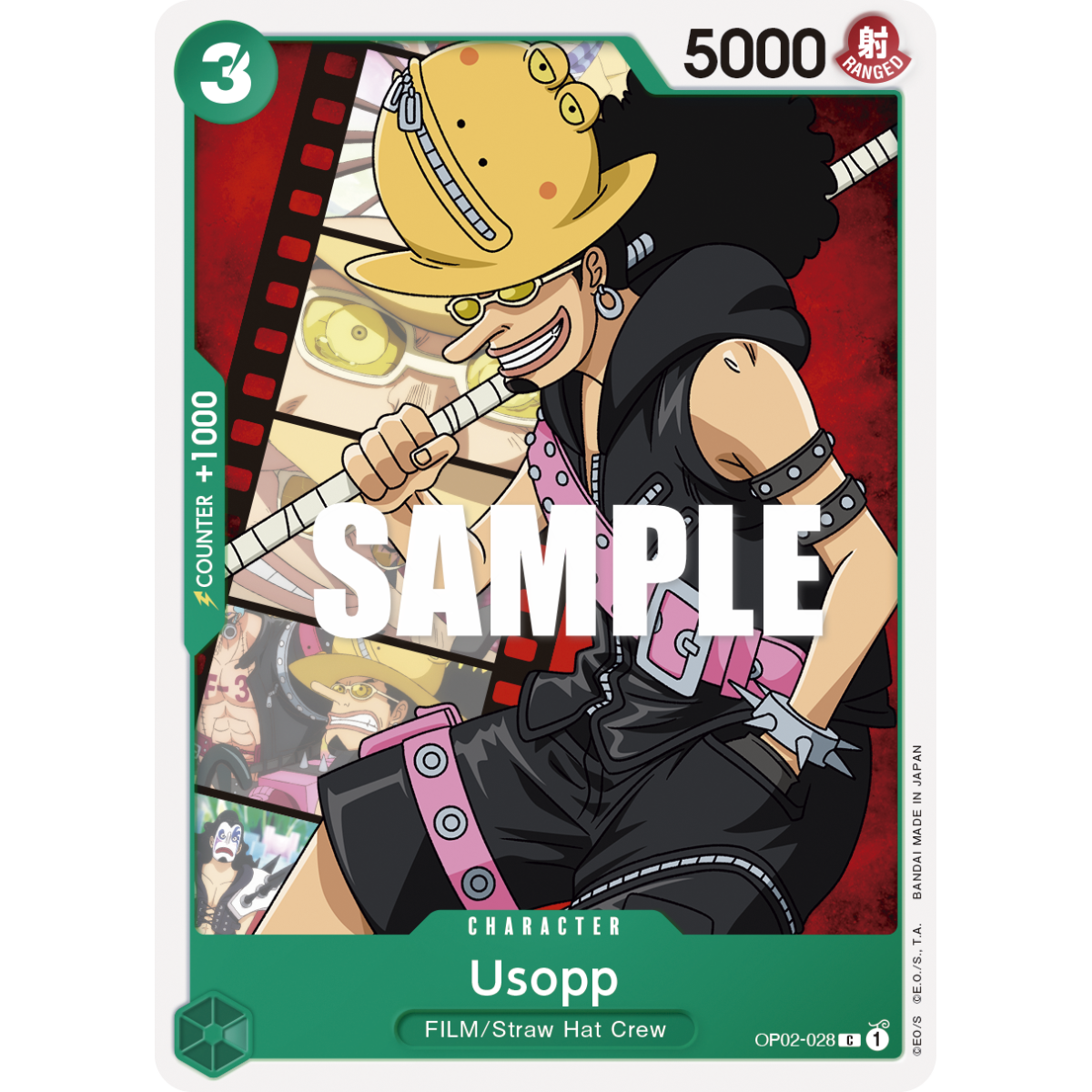 Usopp: Carte One Piece PARAMOUNT WAR [OP02] N°OP02-028