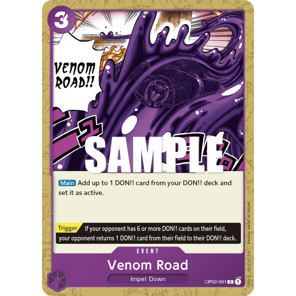 Venom Road: Carte One Piece PARAMOUNT WAR [OP02] N°OP02-091