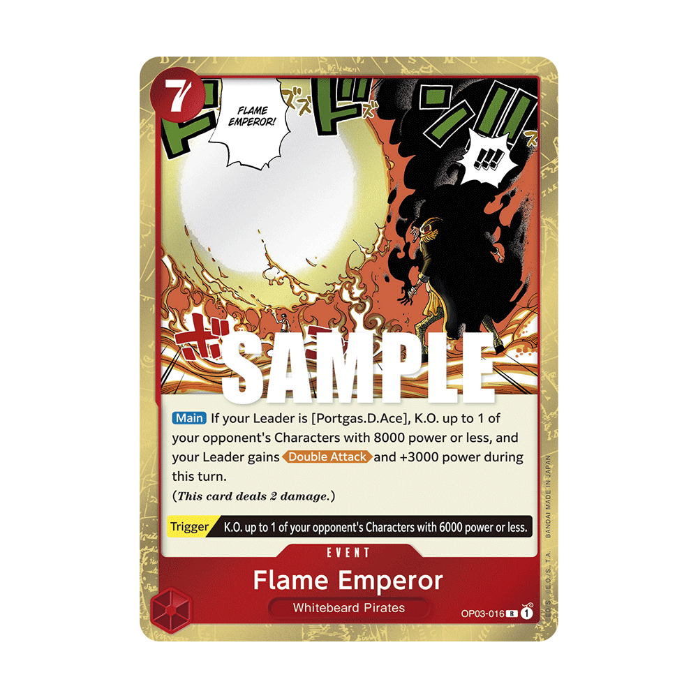 Flame Emperor: Carte One Piece PILLARS OF STRENGTH [OP03] N°OP03-016
