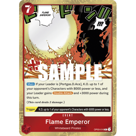 Flame Emperor: Carte One Piece PILLARS OF STRENGTH [OP03] N°OP03-016