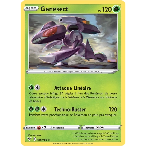 Genesect, carte Holographique Épée et Bouclier Voltage Éclatant