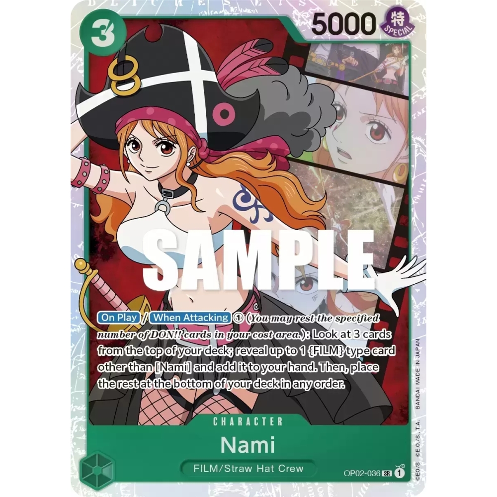 Nami: Carte One Piece PARAMOUNT WAR [OP02] N°OP02-036