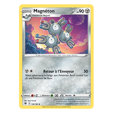 Carte Magnéton - Peu commune de Pokémon Astres Radieux 106/189