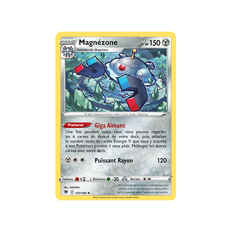 Carte Magnézone - Holographique rare de Pokémon Astres Radieux 107/189