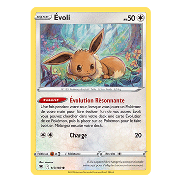 Évoli 119/189 : Joyau Commune de l'extension Pokémon Astres Radieux