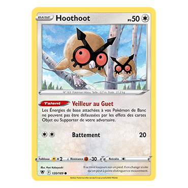Carte Hoothoot - Commune de Pokémon Astres Radieux 120/189