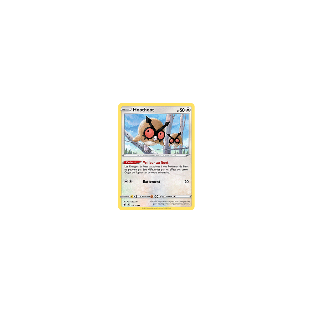 Carte Hoothoot - Commune de Pokémon Astres Radieux 120/189