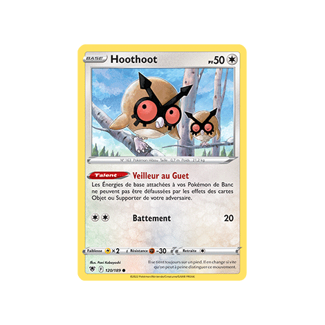 Carte Hoothoot - Commune de Pokémon Astres Radieux 120/189