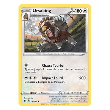 Carte Ursaking - Rare de Pokémon Astres Radieux 124/189
