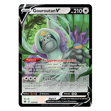 Découvrez Gouroutan, carte Holographique rare V de la série Astres Radieux