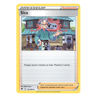 Carte Sica - Peu commune de Pokémon Astres Radieux 137/189