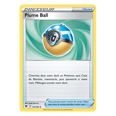 Carte Plume Ball - Peu commune de Pokémon Astres Radieux 141/189