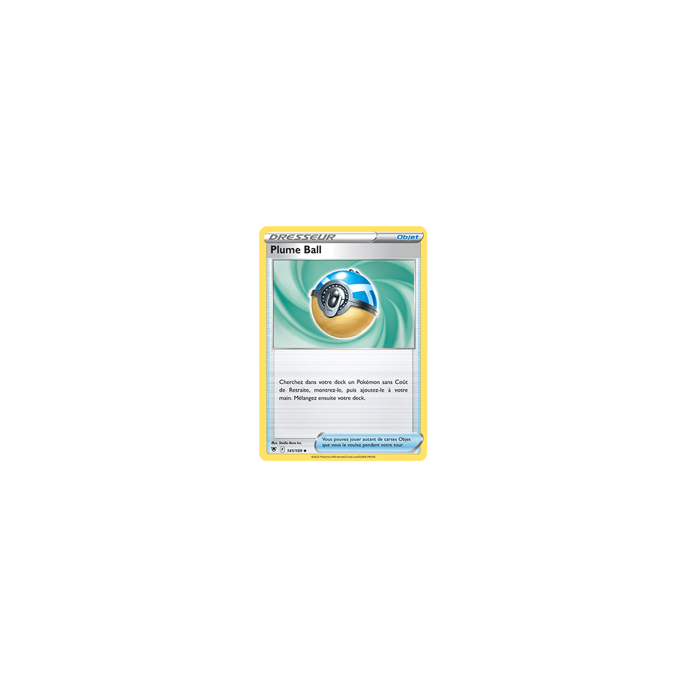 Carte Plume Ball - Peu commune de Pokémon Astres Radieux 141/189