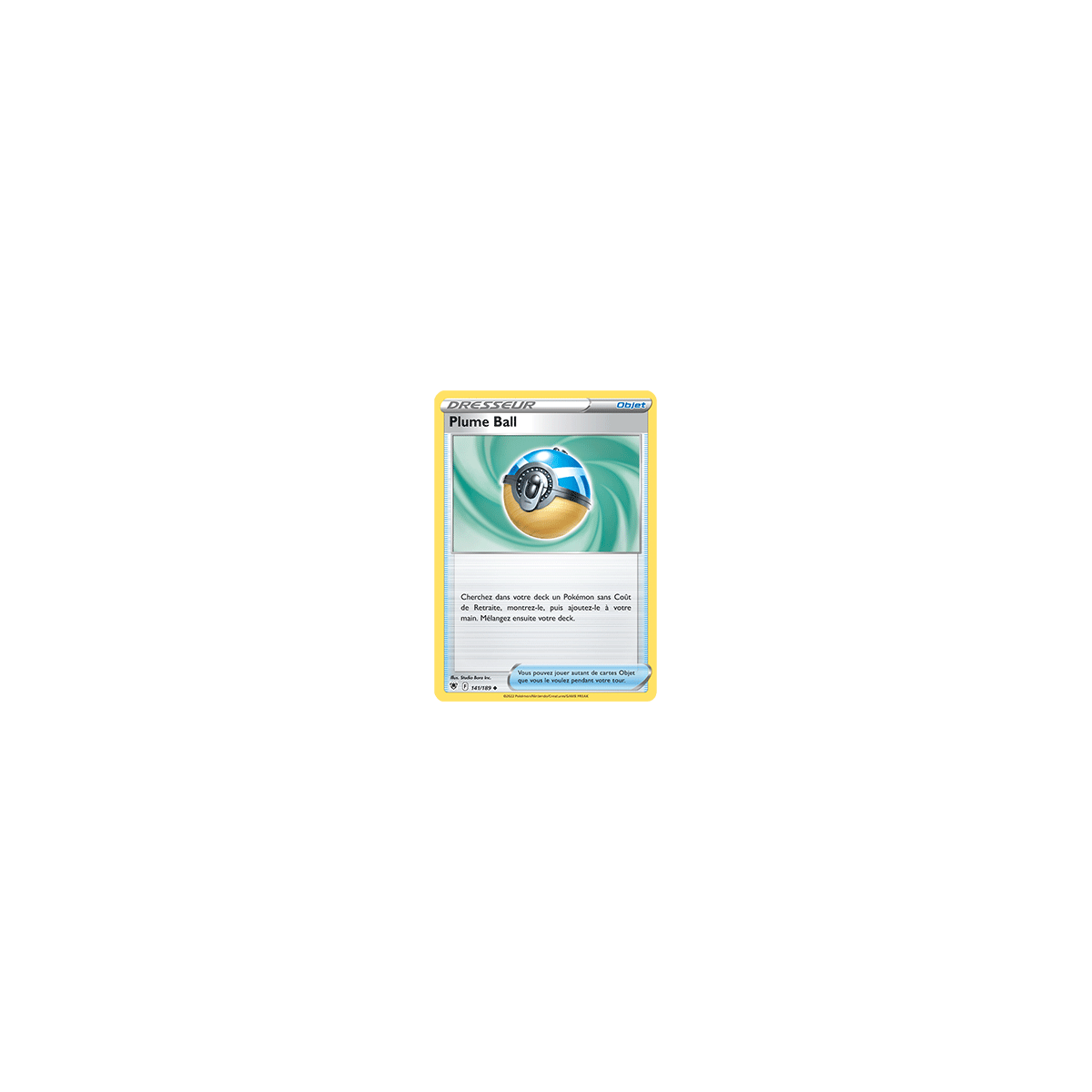 Carte Plume Ball - Peu commune de Pokémon Astres Radieux 141/189