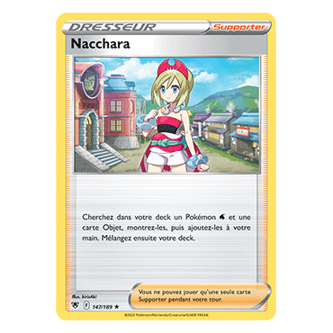 Carte Nacchara - Holographique rare de Pokémon Astres Radieux 147/189