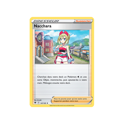 Carte Nacchara - Holographique rare de Pokémon Astres Radieux 147/189