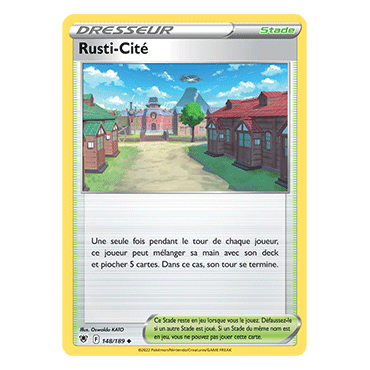 Découvrez Rusti-Cité, carte Peu commune de la série Astres Radieux