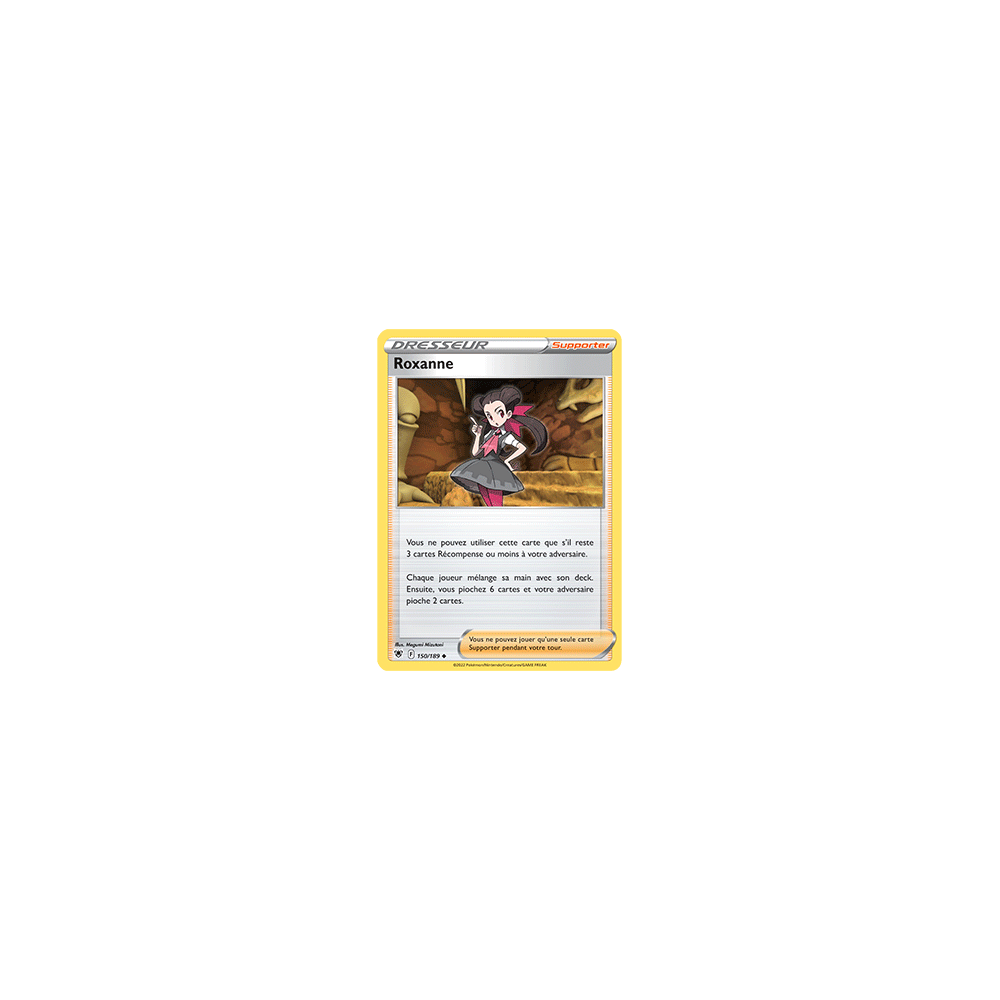 Carte Roxanne - Peu commune de Pokémon Astres Radieux 150/189