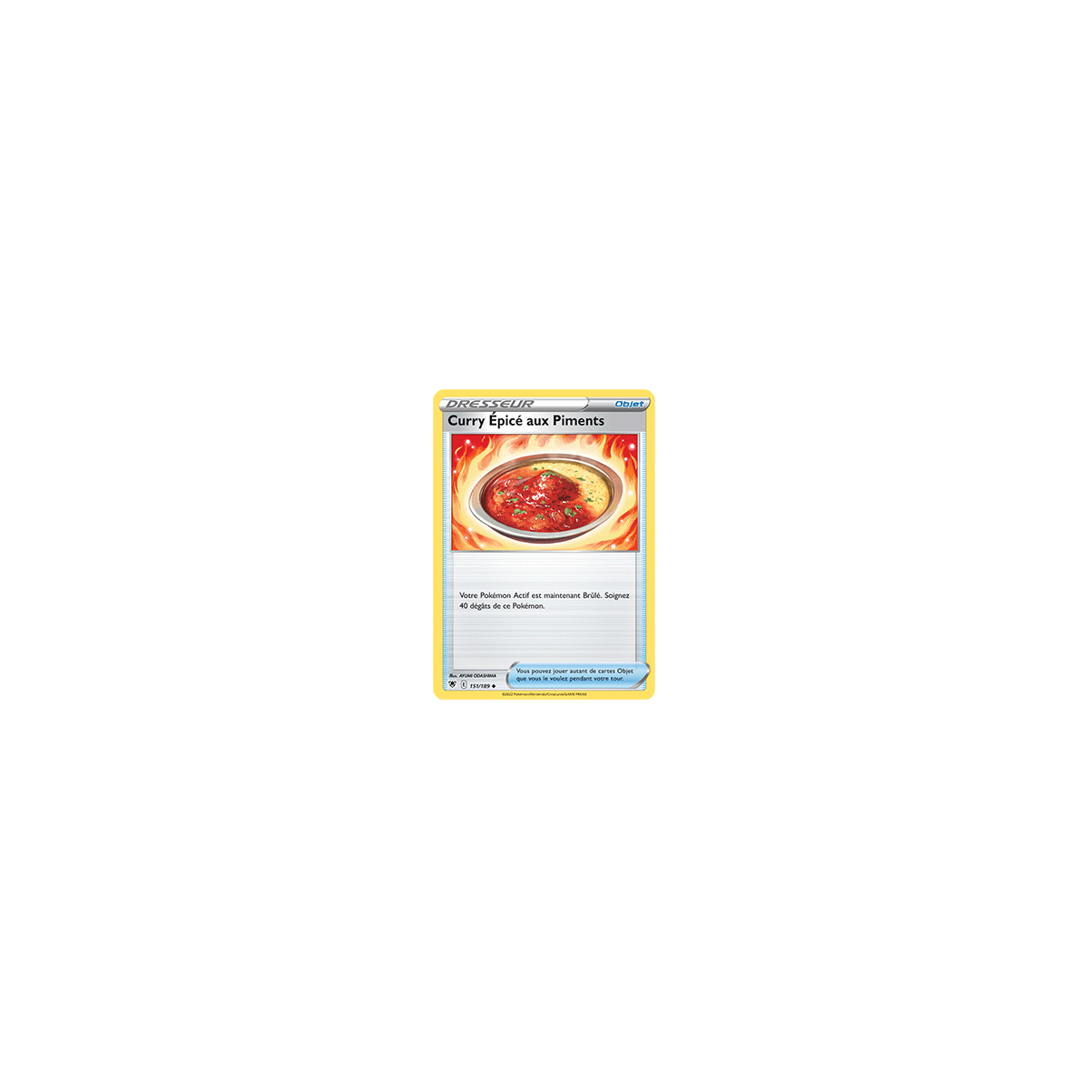 Carte Curry Épicé aux Piments - Peu commune de Pokémon Astres Radieux 151/189