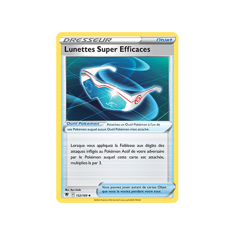 Découvrez Lunettes Super Efficaces, carte Peu commune de la série Astres Radieux
