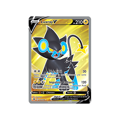 Carte Luxray - Ultra rare de Pokémon Astres Radieux 168/189