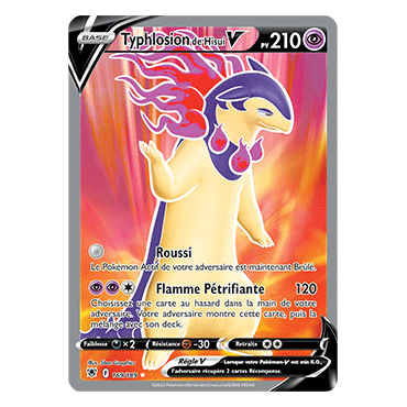 Carte Typhlosion de Hisui - Ultra rare de Pokémon Astres Radieux 169/189