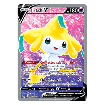 Découvrez Jirachi, carte Ultra rare de la série Astres Radieux