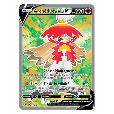 Carte Archéduc de Hisui - Ultra rare de Pokémon Astres Radieux 173/189