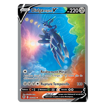 Découvrez Dialga Originel, carte Ultra rare de la série Astres Radieux