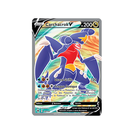 Carchacrok 178/189 : Joyau Ultra rare de l'extension Pokémon Astres Radieux