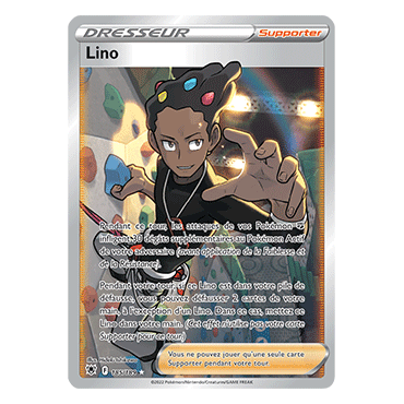 Découvrez Lino, carte Ultra rare de la série Astres Radieux