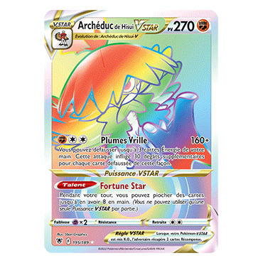 Découvrez Archéduc de Hisui, carte Arc-en-ciel rare de la série Astres Radieux