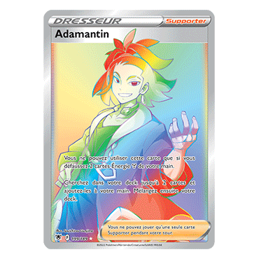 Adamantin 199/189 : Joyau Arc-en-ciel rare de l'extension Pokémon Astres Radieux