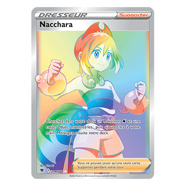 Carte Nacchara - Arc-en-ciel rare de Pokémon Astres Radieux 204/189