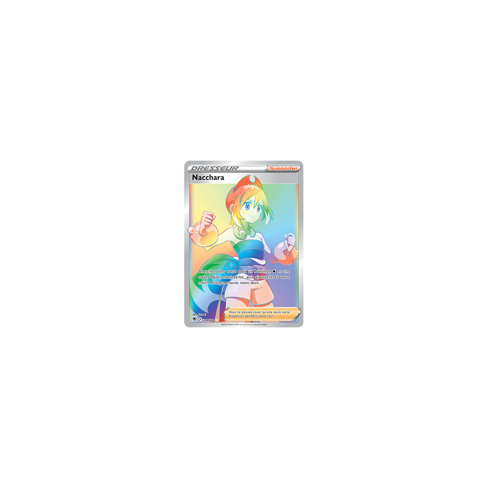 Carte Nacchara - Arc-en-ciel rare de Pokémon Astres Radieux 204/189