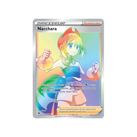 Carte Nacchara - Arc-en-ciel rare de Pokémon Astres Radieux 204/189