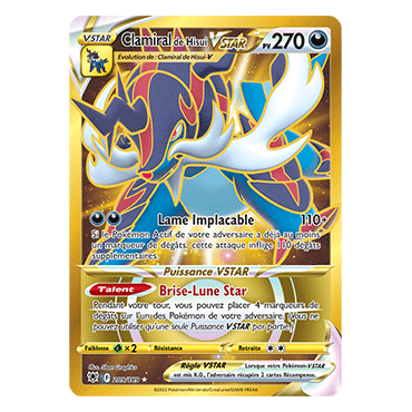 Carte Clamiral de Hisui - Secrète rare de Pokémon Astres Radieux 209/189