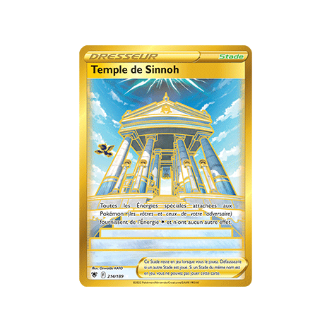 Découvrez Temple de Sinnoh, carte Secrète rare de la série Astres Radieux