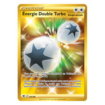 Énergie Double Turbo 216/189 : Joyau Secrète rare de l'extension Pokémon Astres Radieux