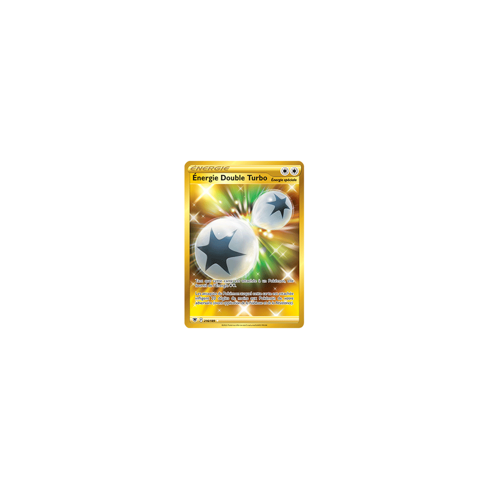 Énergie Double Turbo 216/189 : Joyau Secrète rare de l'extension Pokémon Astres Radieux