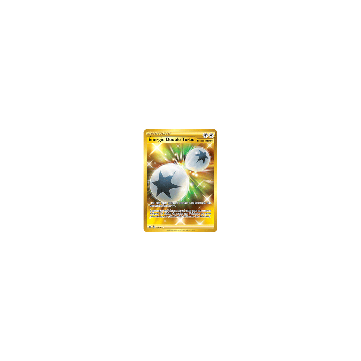 Énergie Double Turbo 216/189 : Joyau Secrète rare de l'extension Pokémon Astres Radieux