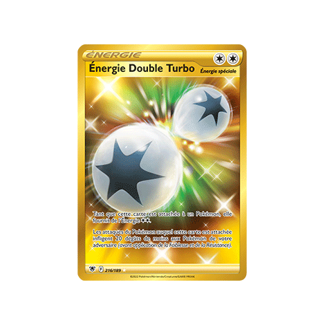 Énergie Double Turbo 216/189 : Joyau Secrète rare de l'extension Pokémon Astres Radieux