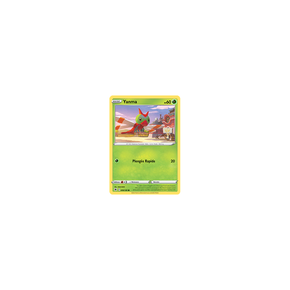 Carte Yanma - Commune de Pokémon Astres Radieux 006/189