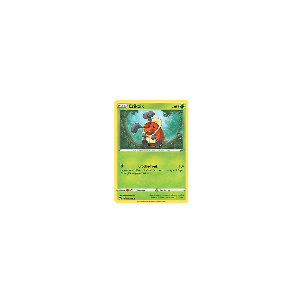 Carte Crikzik - Commune de Pokémon Astres Radieux 009/189