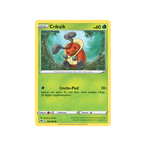 Carte Crikzik - Commune de Pokémon Astres Radieux 009/189