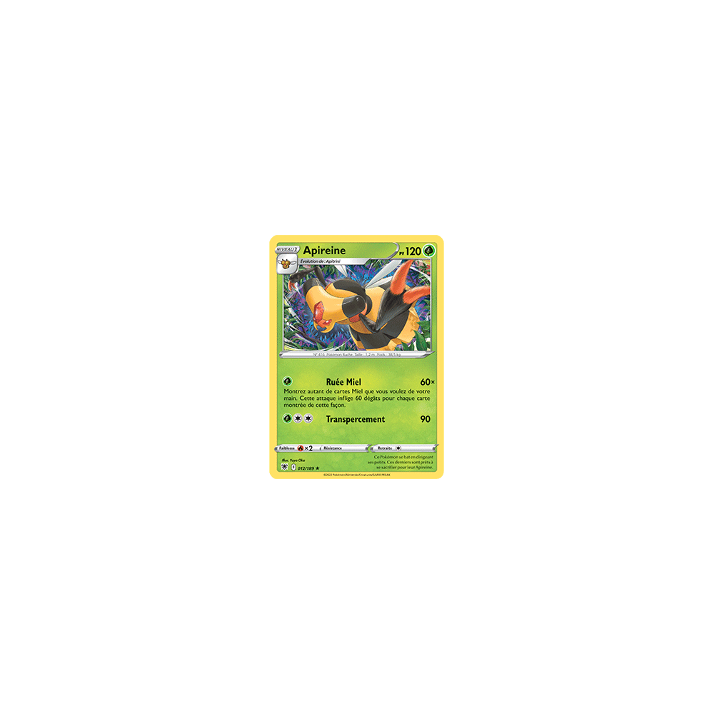 Carte Apireine - Rare de Pokémon Astres Radieux 012/189